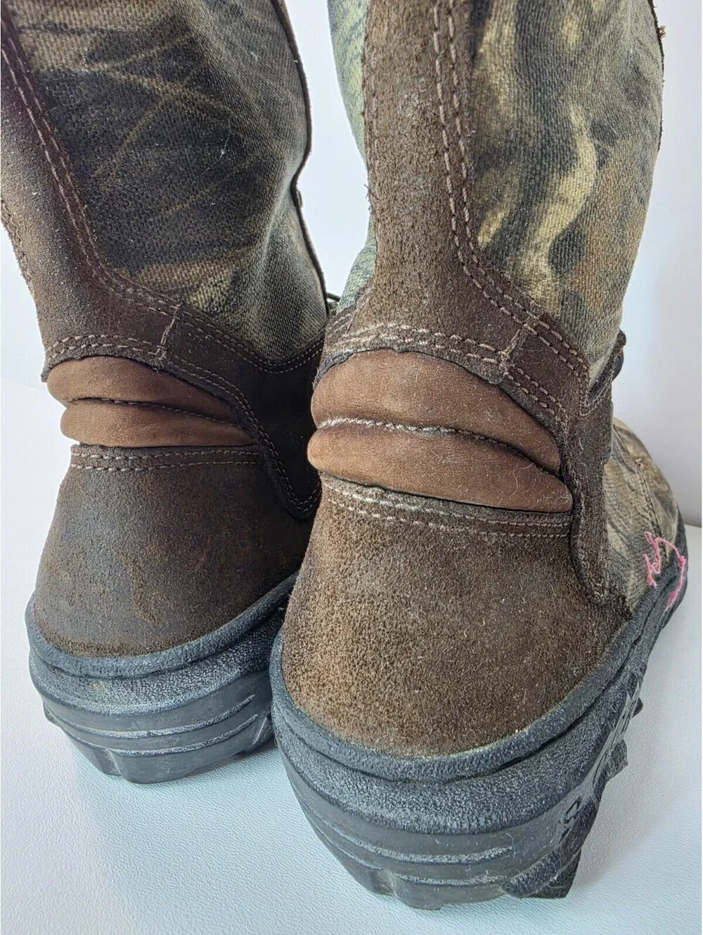 Rocky Pro Light Snake Camo Canvas Leather Gortex Waterproof Boots Mens Size 12 W